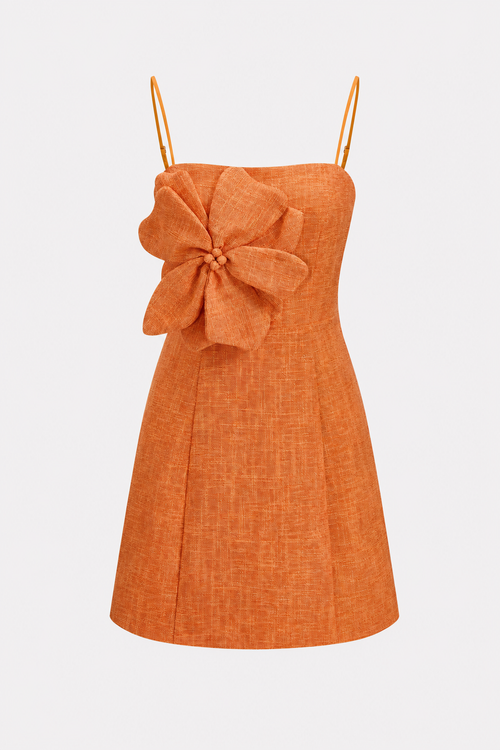3D Floral Applique Cami Mini Dress