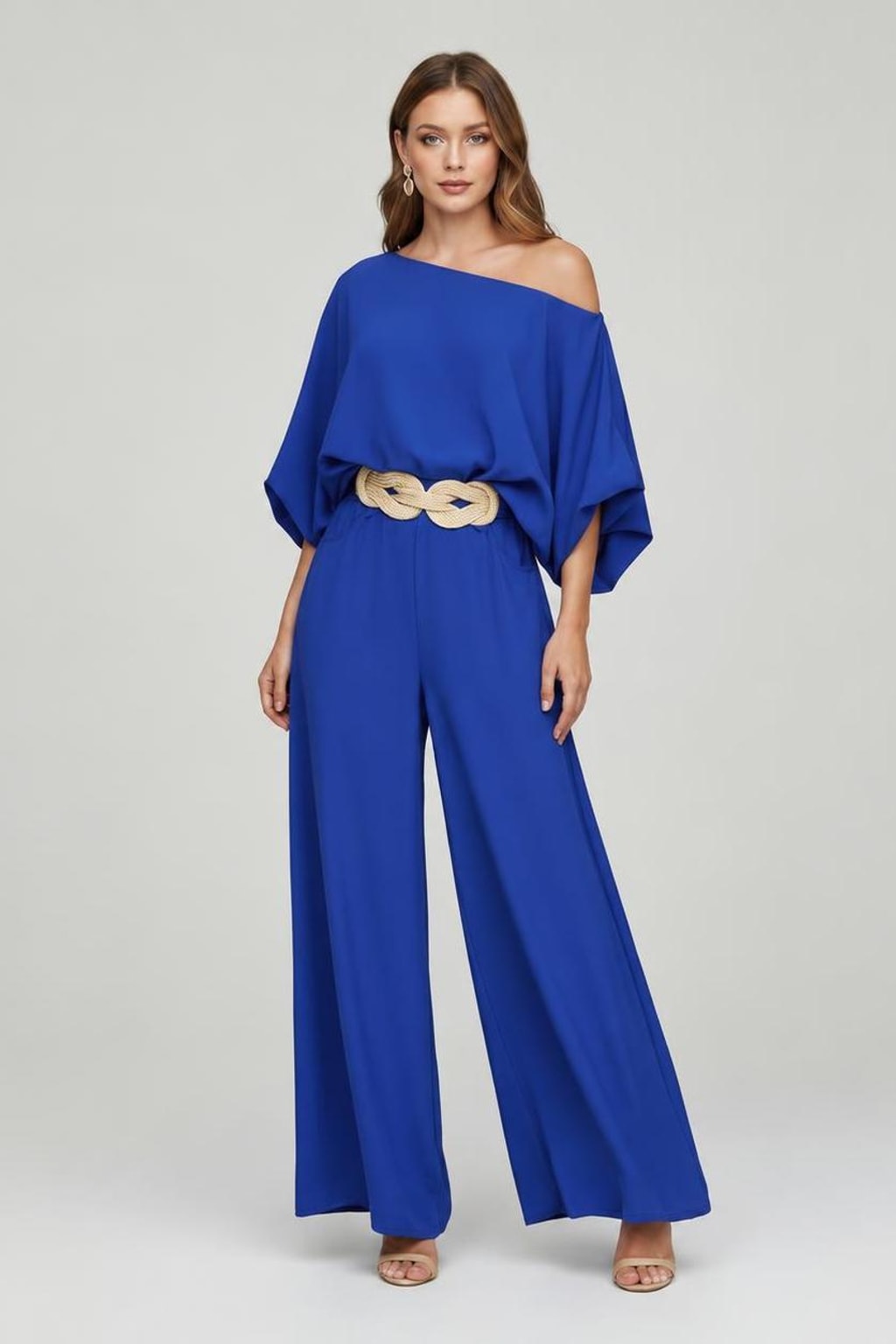 Lightweight Lounge Set With Wide-Leg Pants - 6