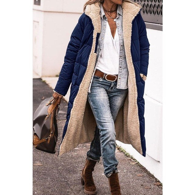 Down-Filled Long Hooded Winter Coat - view 3
