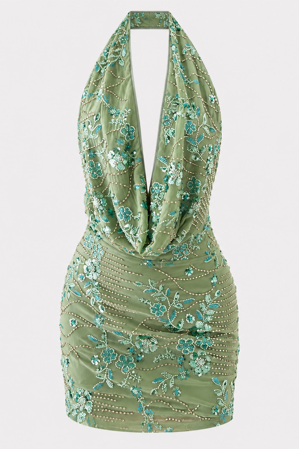 Synthetic Sequin Mini Dress Sparkling Partywear - 1