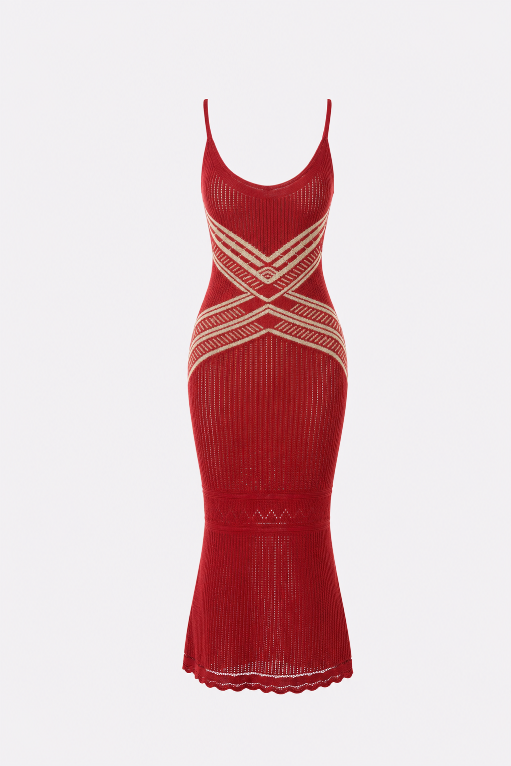 Crisscross Back Knit Maxi Slip Dress - view 7