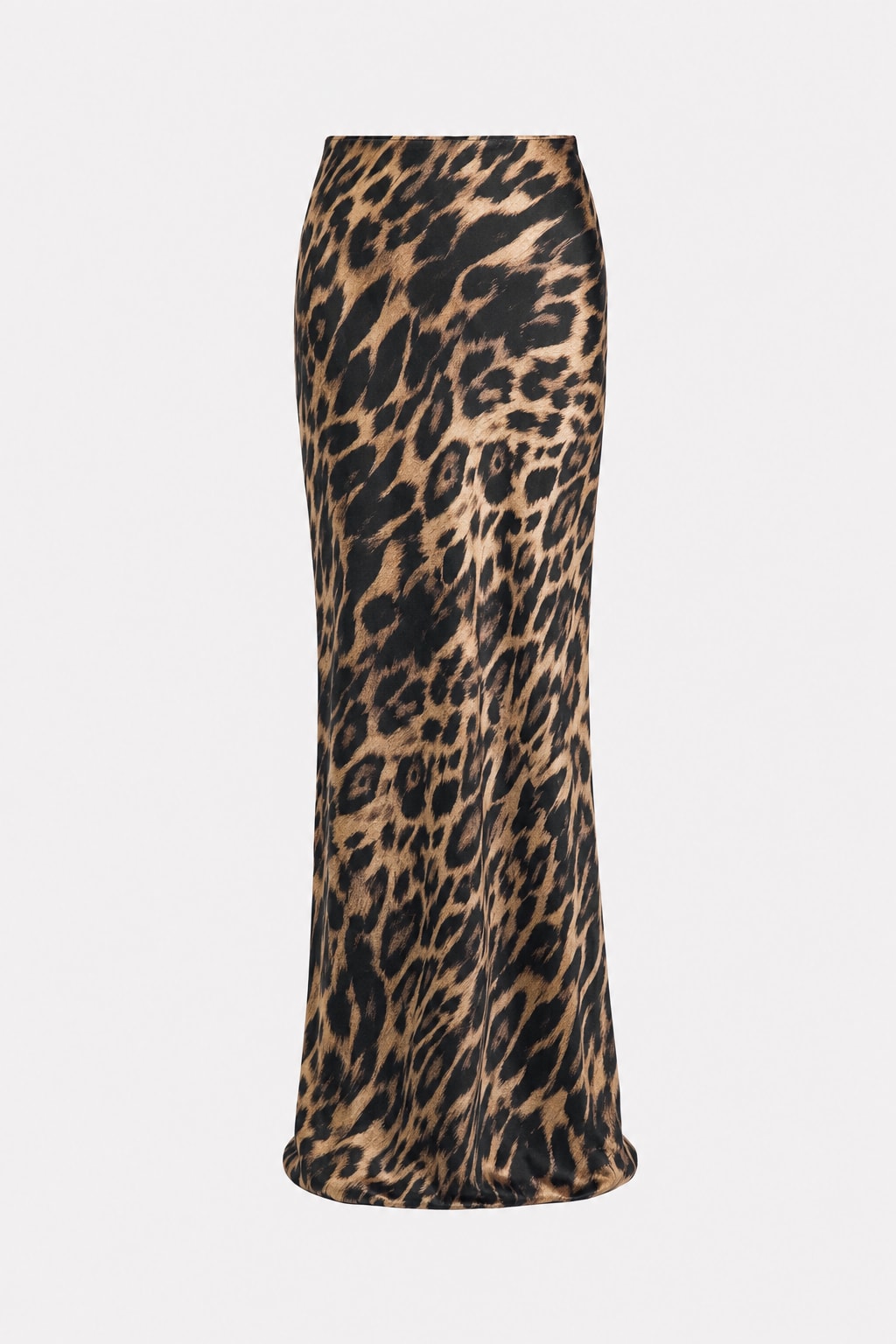 Leopard Print High-Waist Maxi Skirt - 1