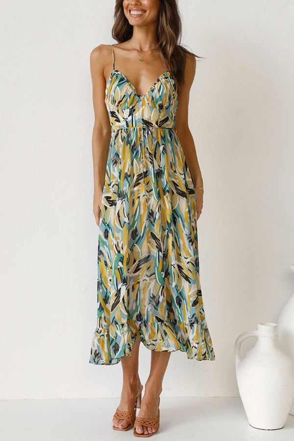 V-Neck Sleeveless Midi Dress - view 4