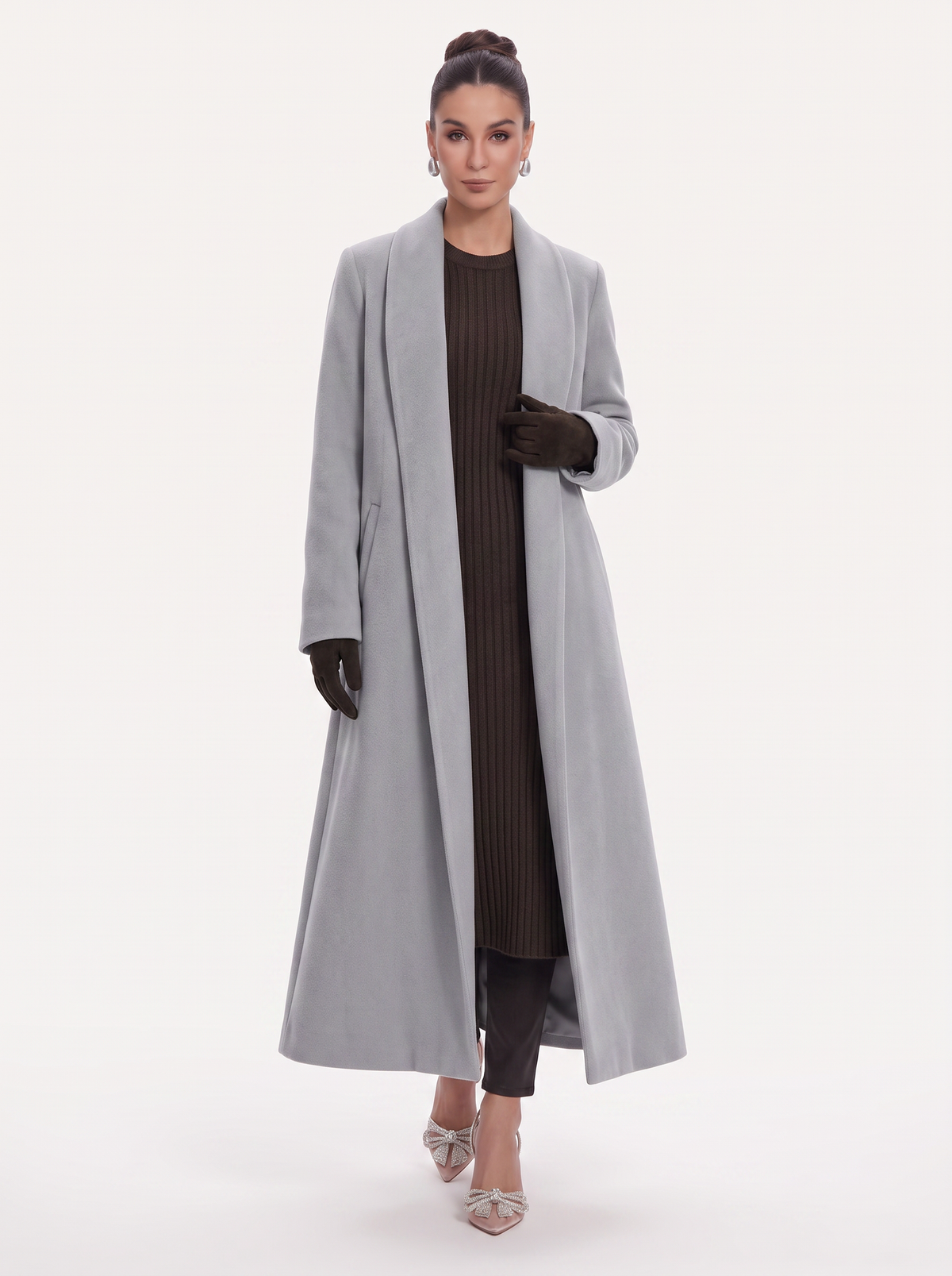 Longline Open-Front Coat in Extended Sizes - view 11