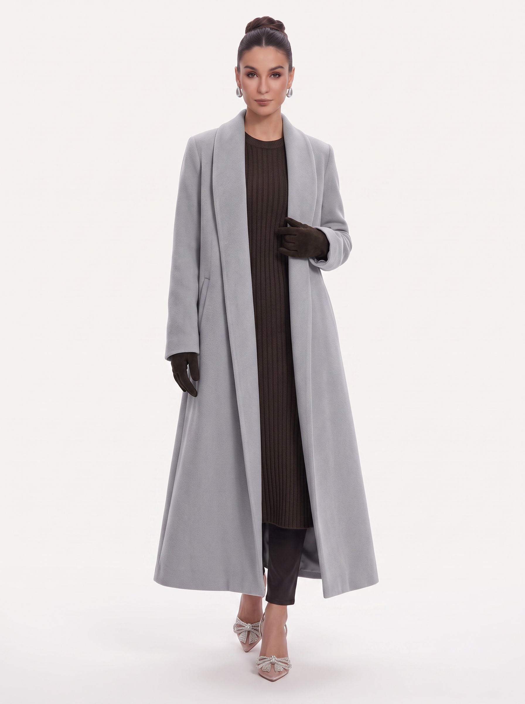 Longline Open-Front Coat in Extended Sizes - view 11