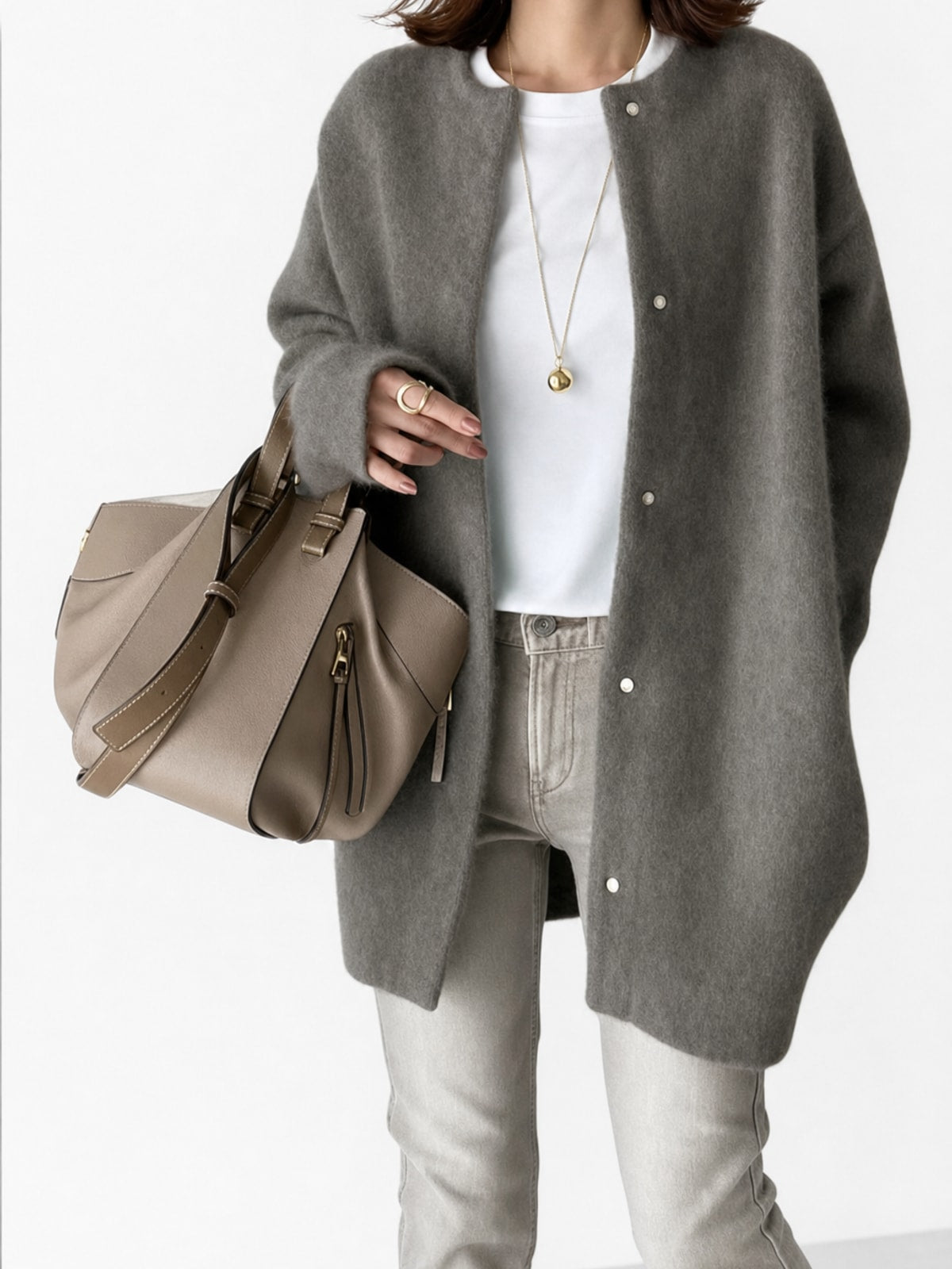 Cozy Insulated Shawl-Collar Winter Coat - 5