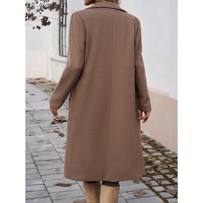 Tailored longline coat with pockets - view 7