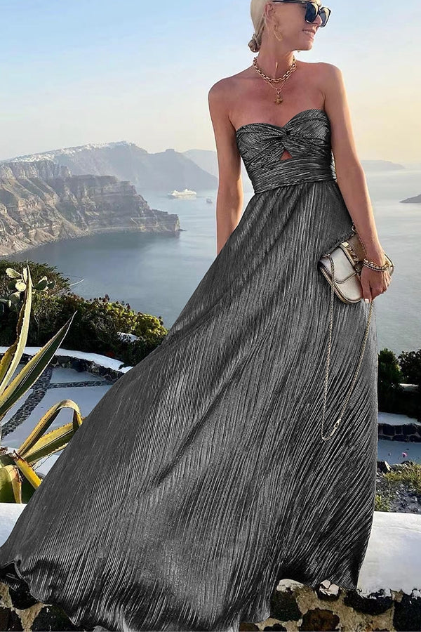 Sequin off-shoulder maxi dress - view 8