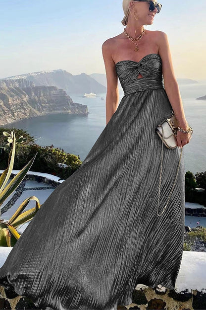 Sequin off-shoulder maxi dress - view 8