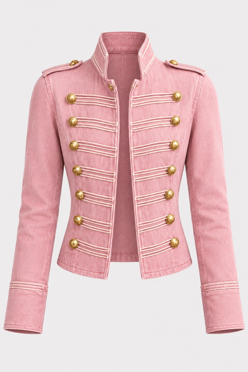 Utility Jacket Cropped Vintage Band Style - 1