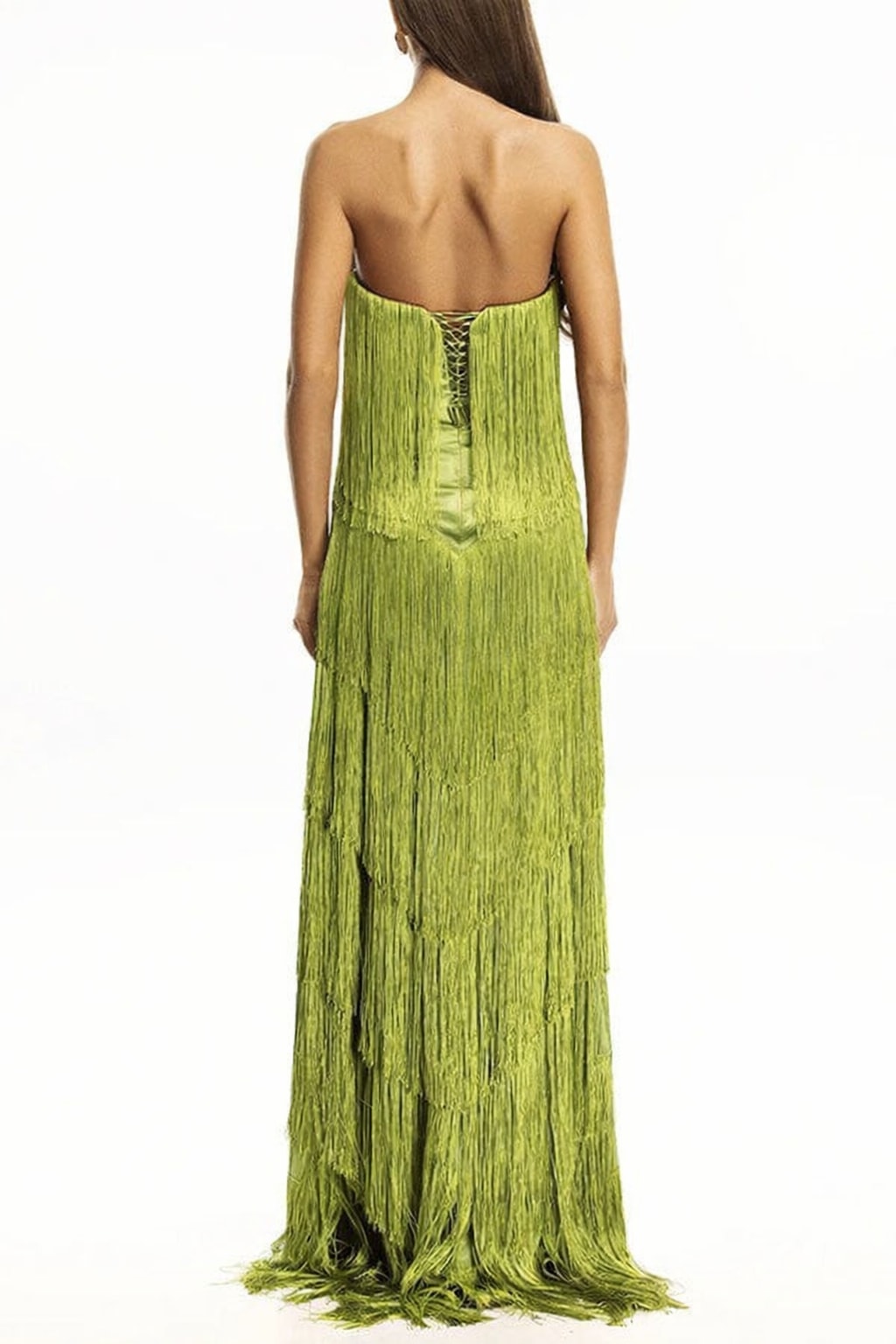 Off Shoulder Maxi Dress with Tassel Detail - 4