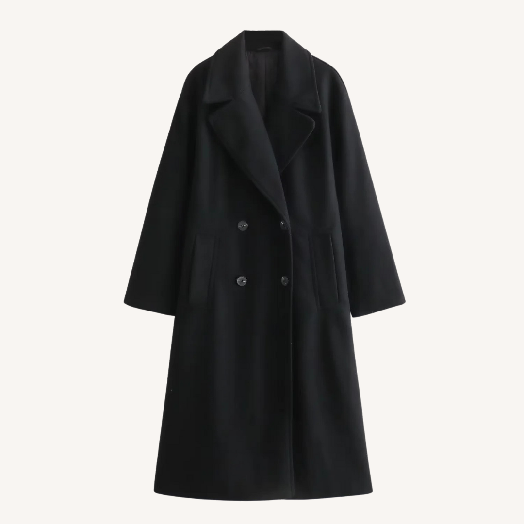 Double-Breasted Blend Overcoat in Six Colors - view 10