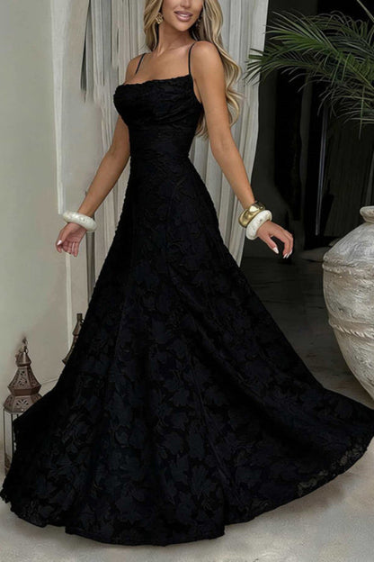 Floral Burnout Jersey Maxi Dress, Lace-Up Back - view 18