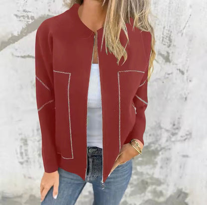 Waterproof zip-up jacket with insulated lining - view 6
