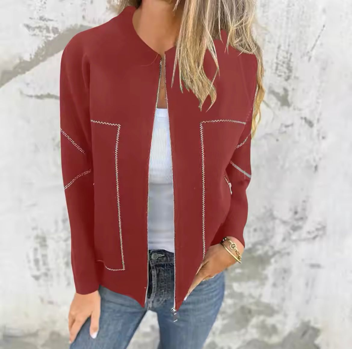 Relaxed Waterproof Zip-Up Jacket With Insulated Lining - 6
