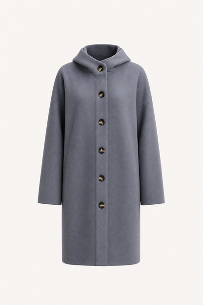 Belted double-breasted trench coat