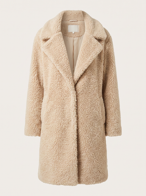 Long Fleece Teddy Coat in Six Colors