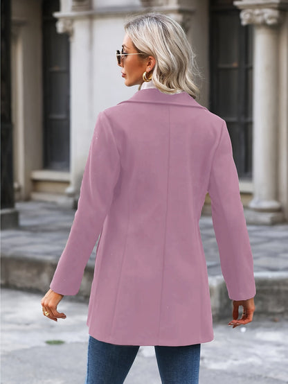 Waist-cinching mid-length coat with stand collar - view 4