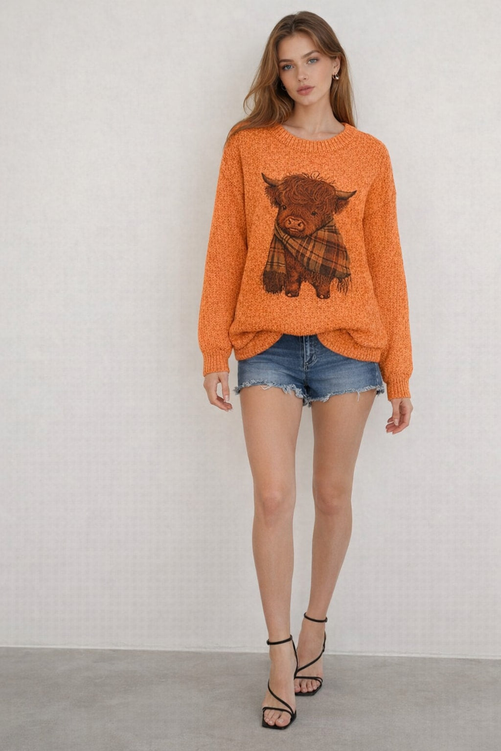 Cotton Crewneck Sweater with Relaxed Fit - 6