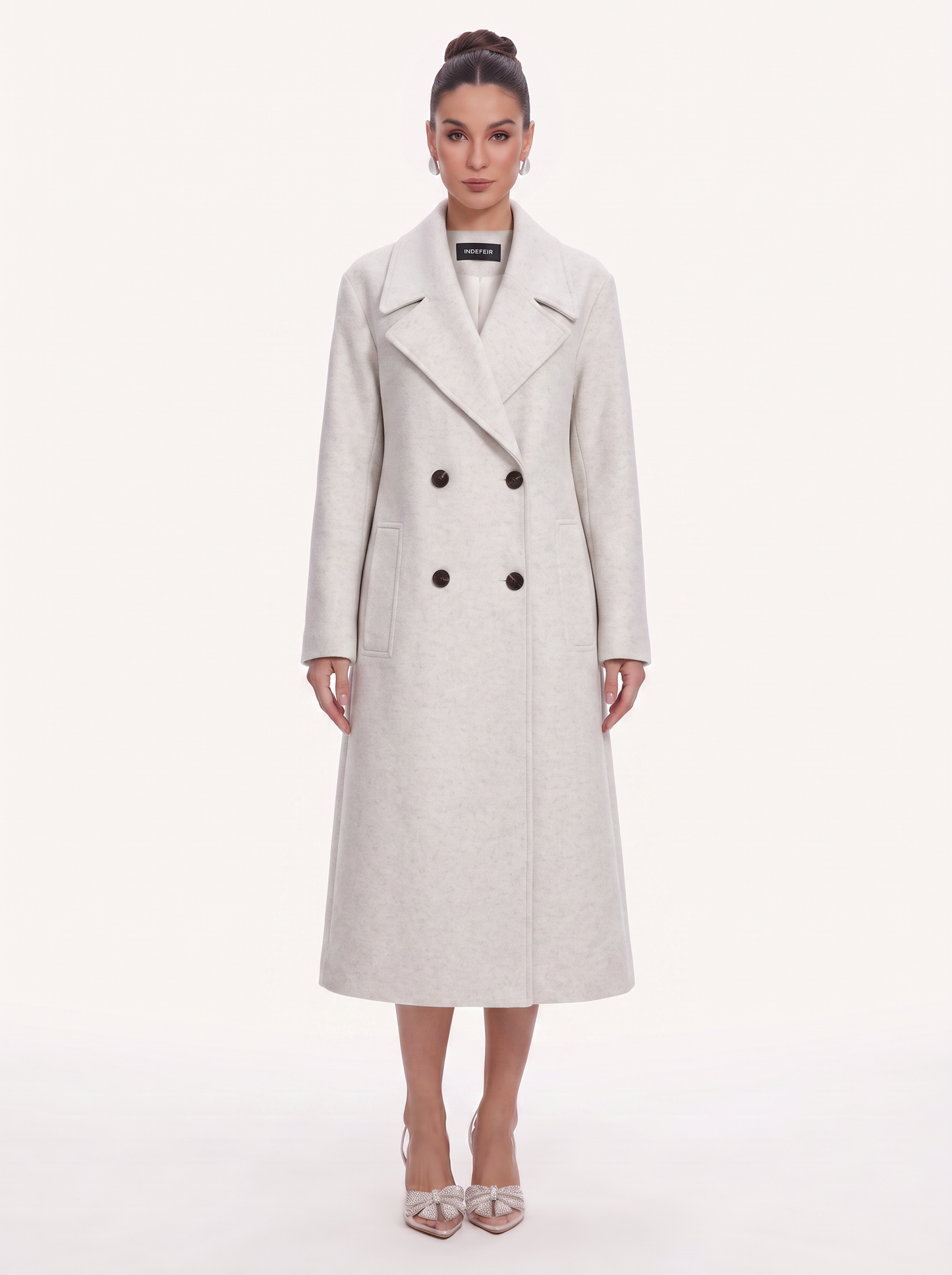 Double-Breasted Blend Overcoat in Six Colors - view 4
