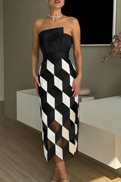 Off-Shoulder Backless Cutout Midi Dress - view 2