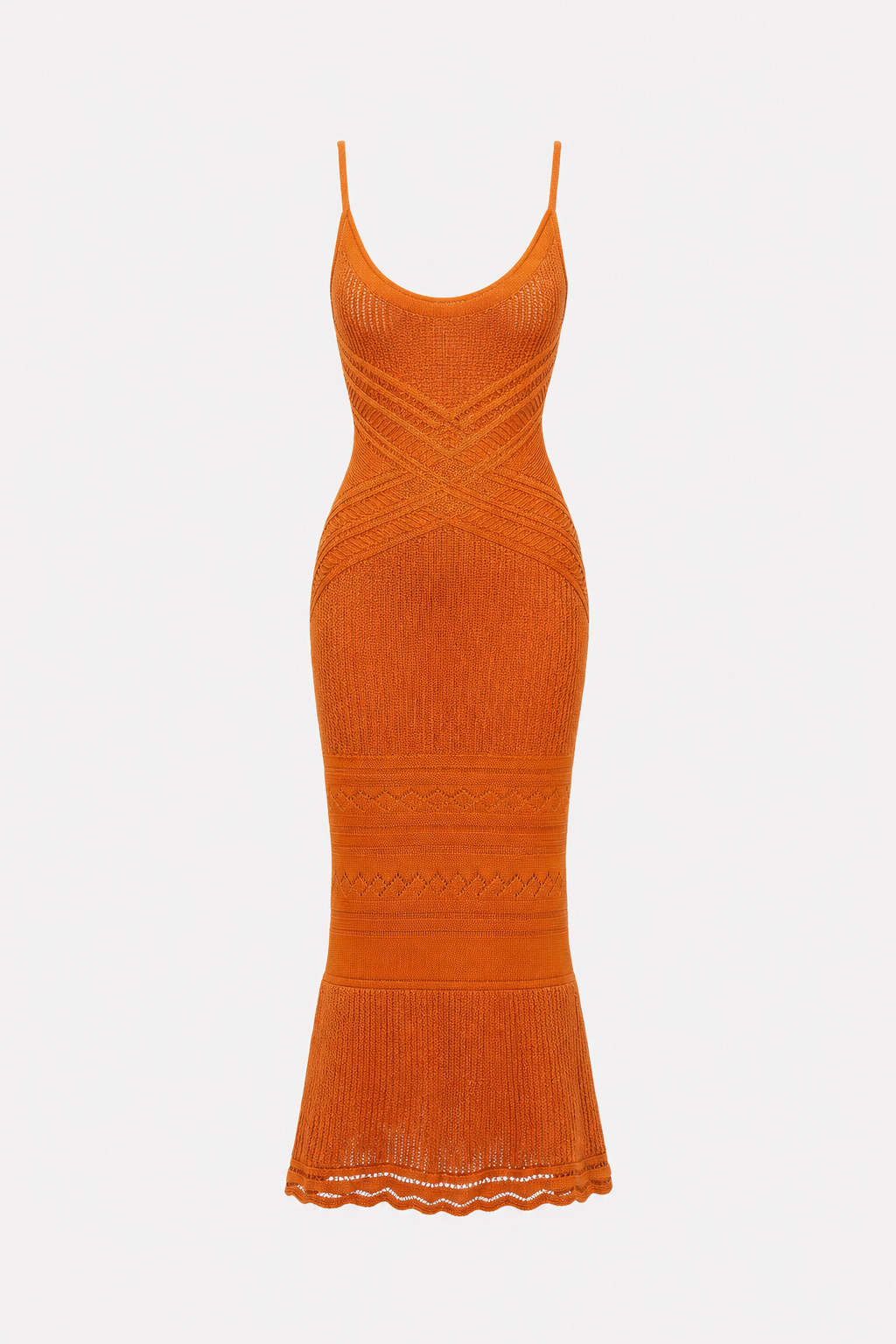 Crisscross Back Knit Maxi Slip Dress - view 5