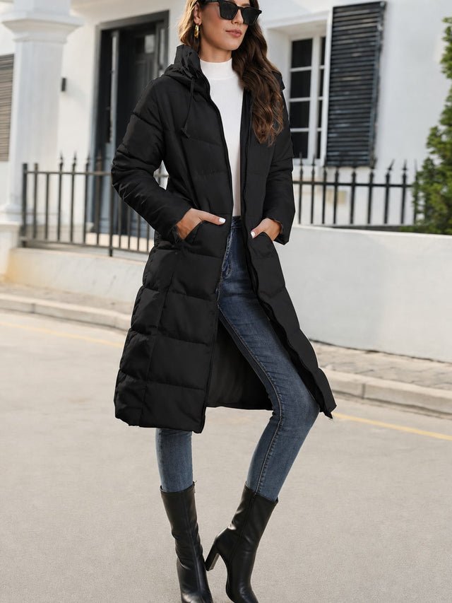 Warm Cotton Hooded Winter Coat With Slim Fit - 2