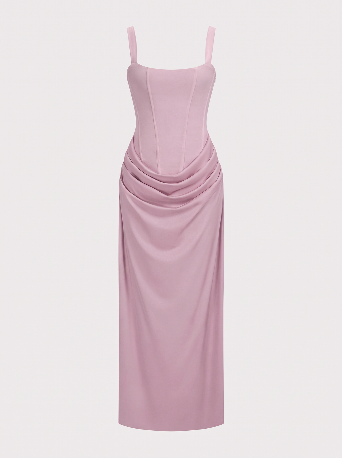 Ruched Tie-Back Jersey Maxi Dress - view 7