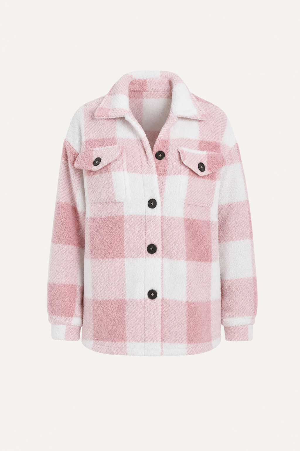 Plush Plaid Winter Jacket