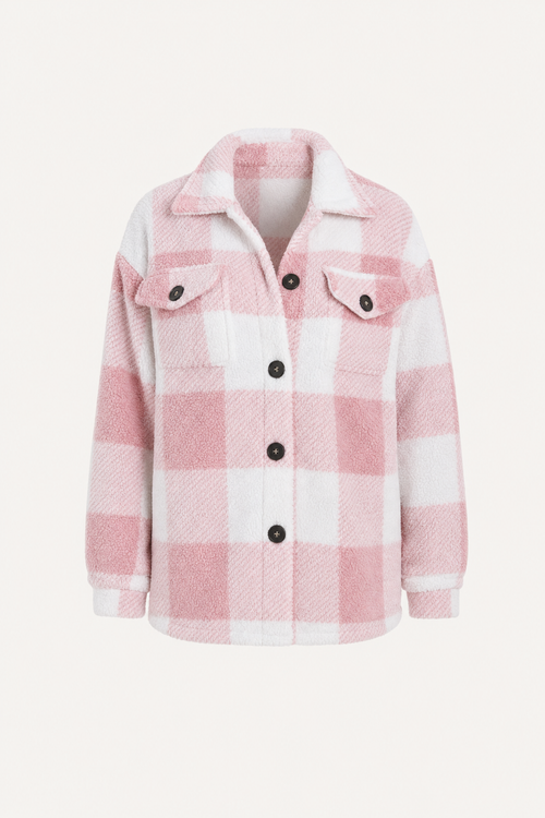 Plush Plaid Winter Jacket