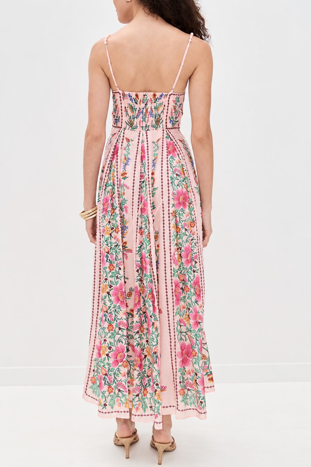 Linen Blend Maxi Dress Sweetheart Neck Vacation Style - 5