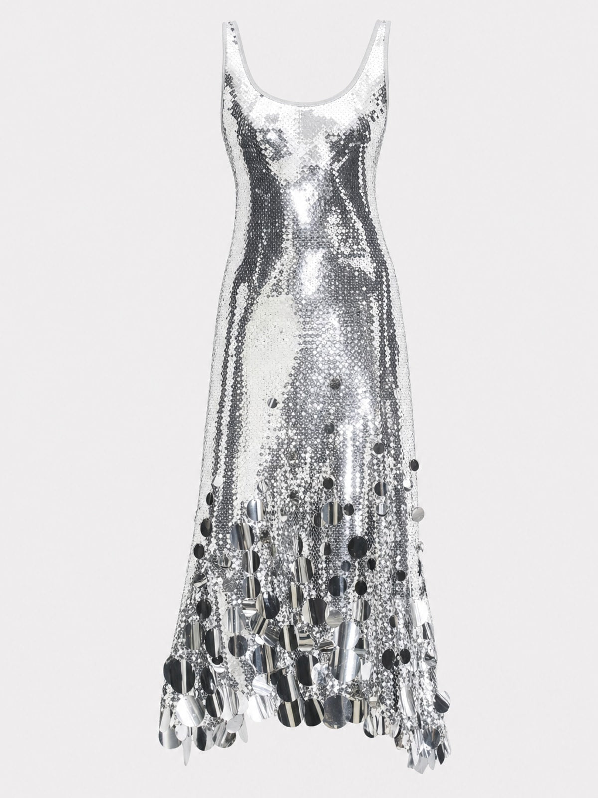Comfortable Sequin Tank Maxi Dress With Cutout Back - 1