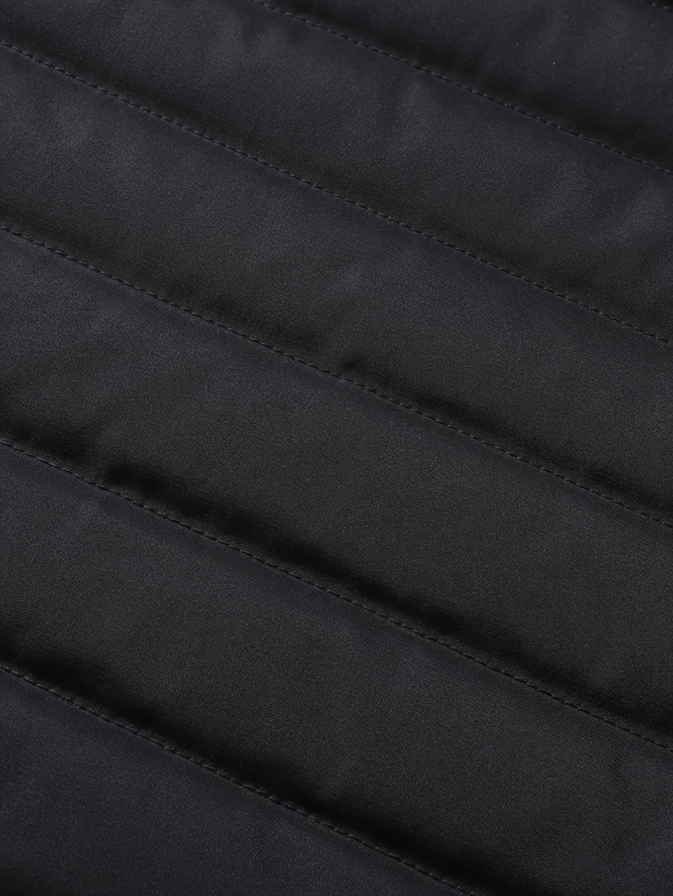 Hooded Insulated Quilted Winter Coat - view 9