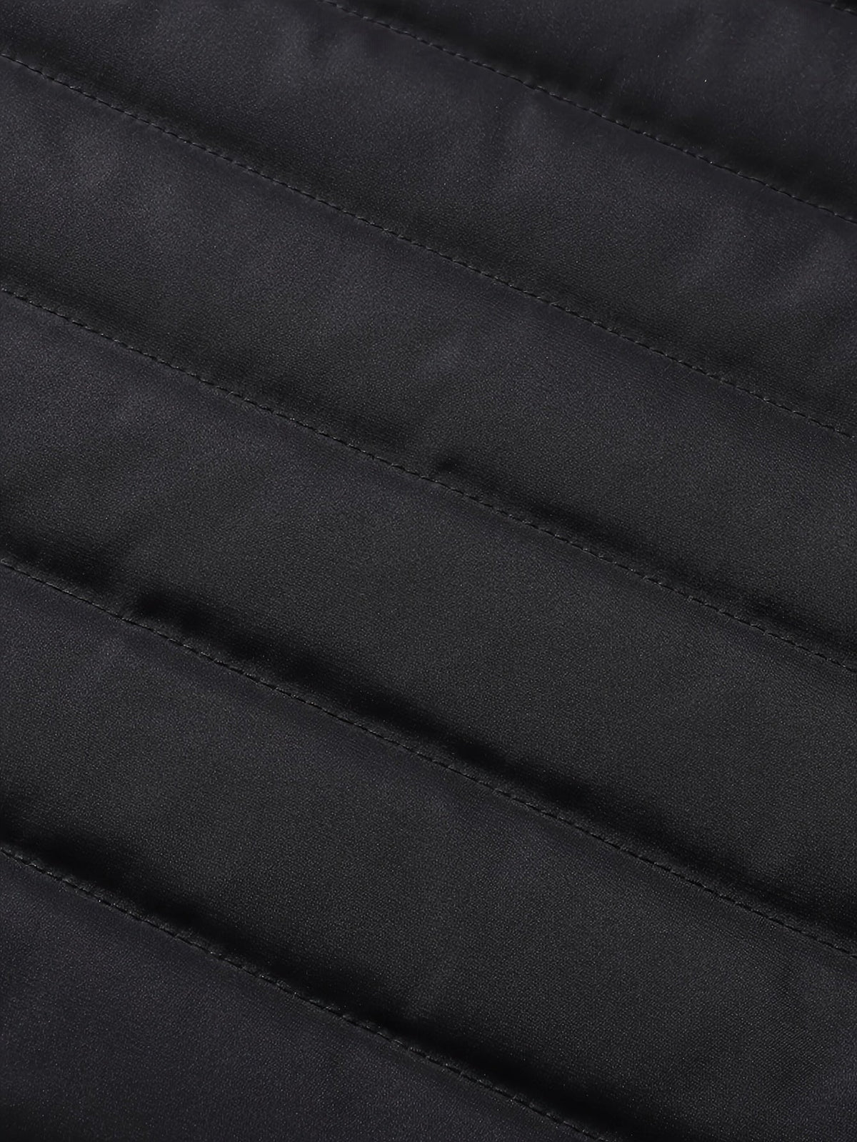 Hooded Insulated Quilted Winter Coat - view 9