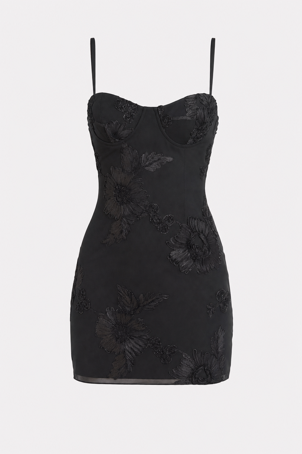 Floral Embroidered Bodycon Homecoming Mini Dress - view 6