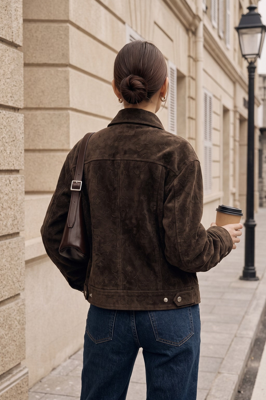 Polyester Single-Breasted Pocket Jacket - 3