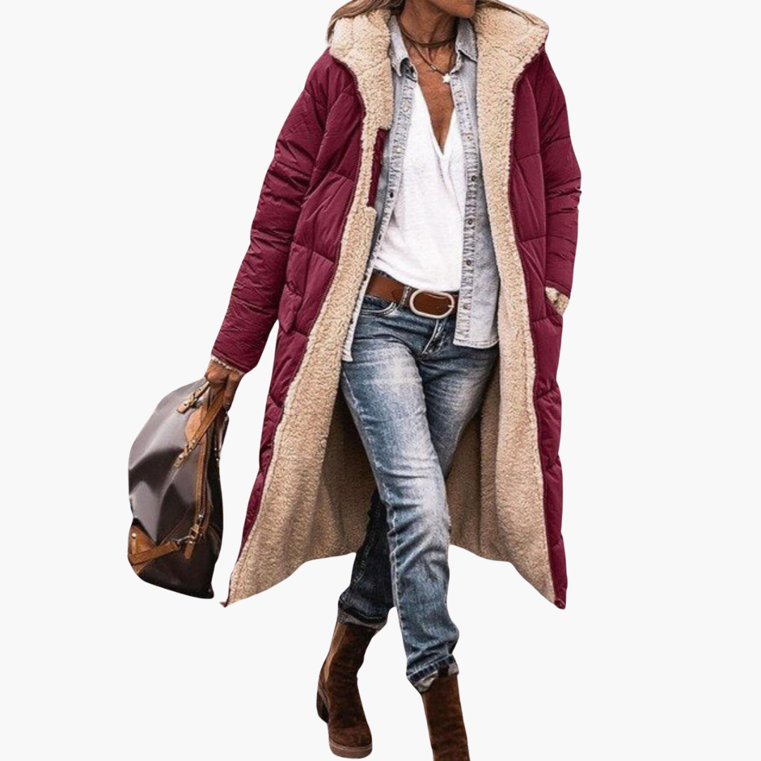 Long reversible tailored coat - view 5
