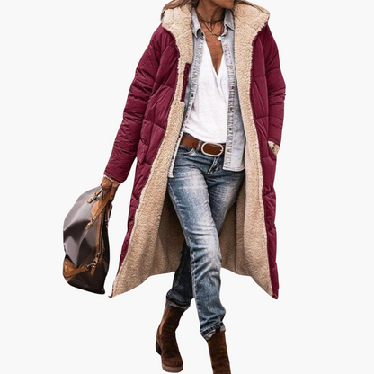 Long reversible tailored coat - view 5