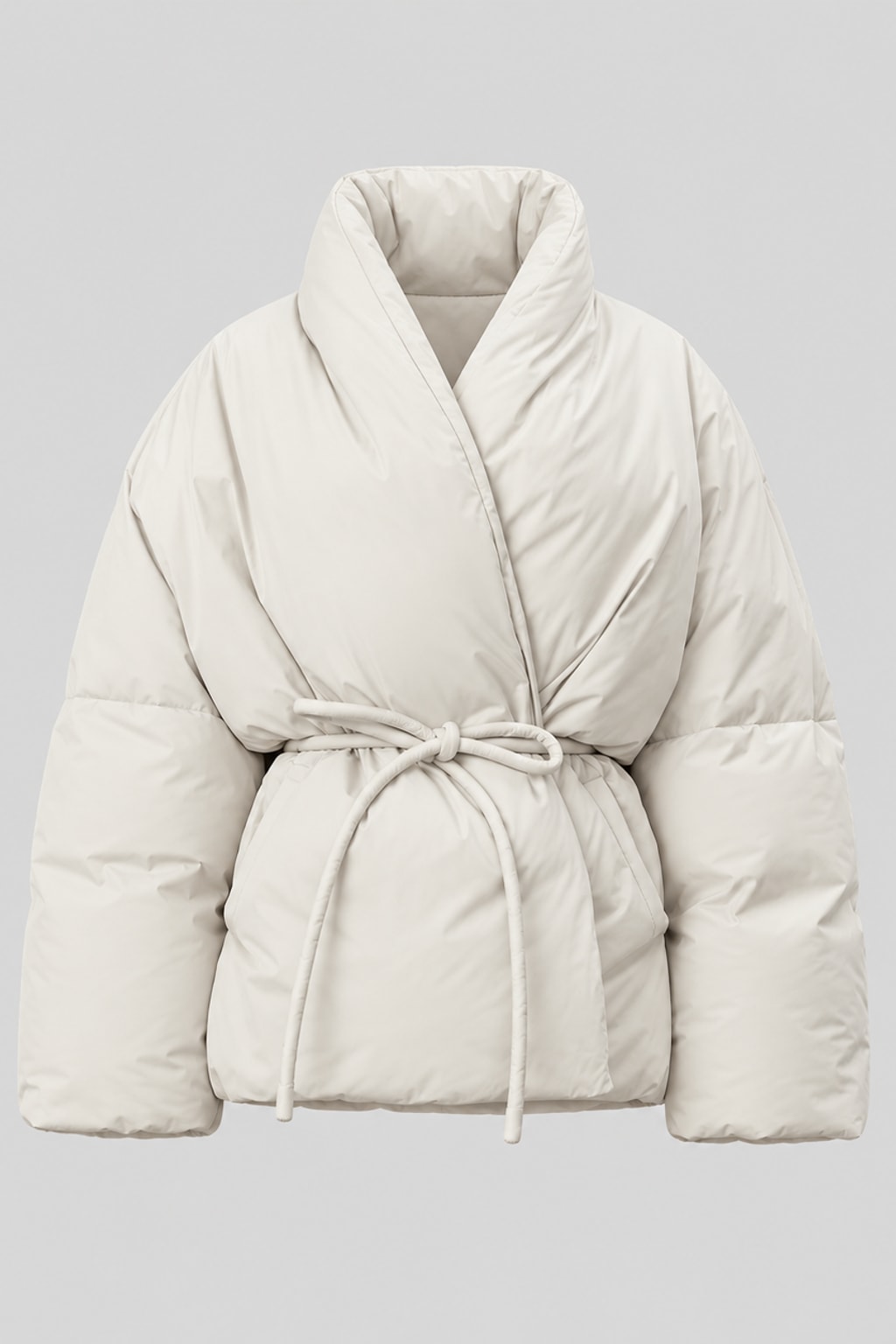 Padded Jacket Puffer Coat Cozy Wrap Collar - 1