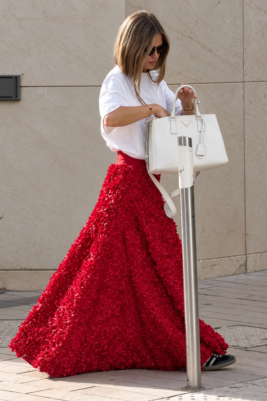 Cotton Linen Maxi Skirt High Waisted A-Line - 6