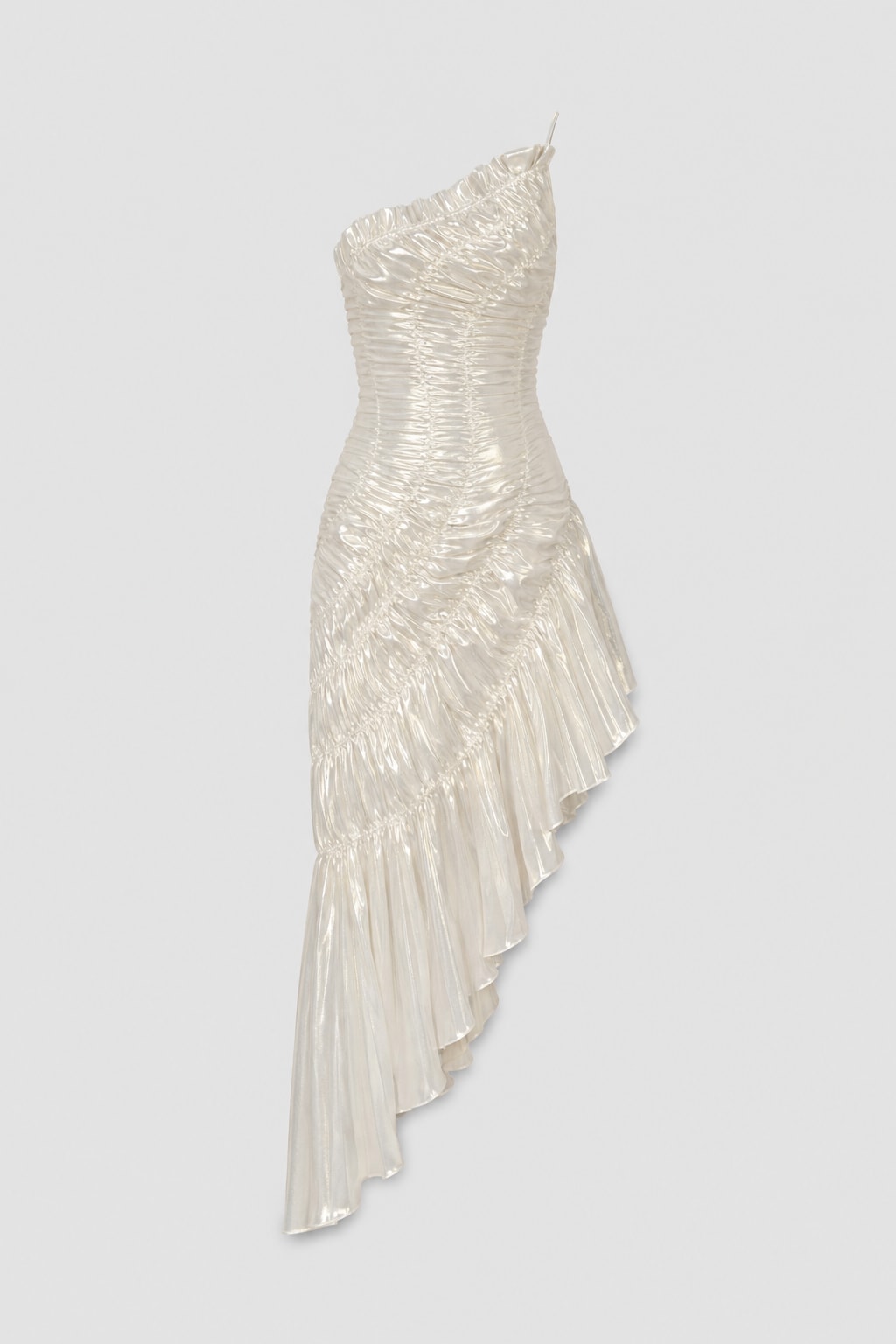 Chiffon Midi Dress with Sunray Pleats - 1
