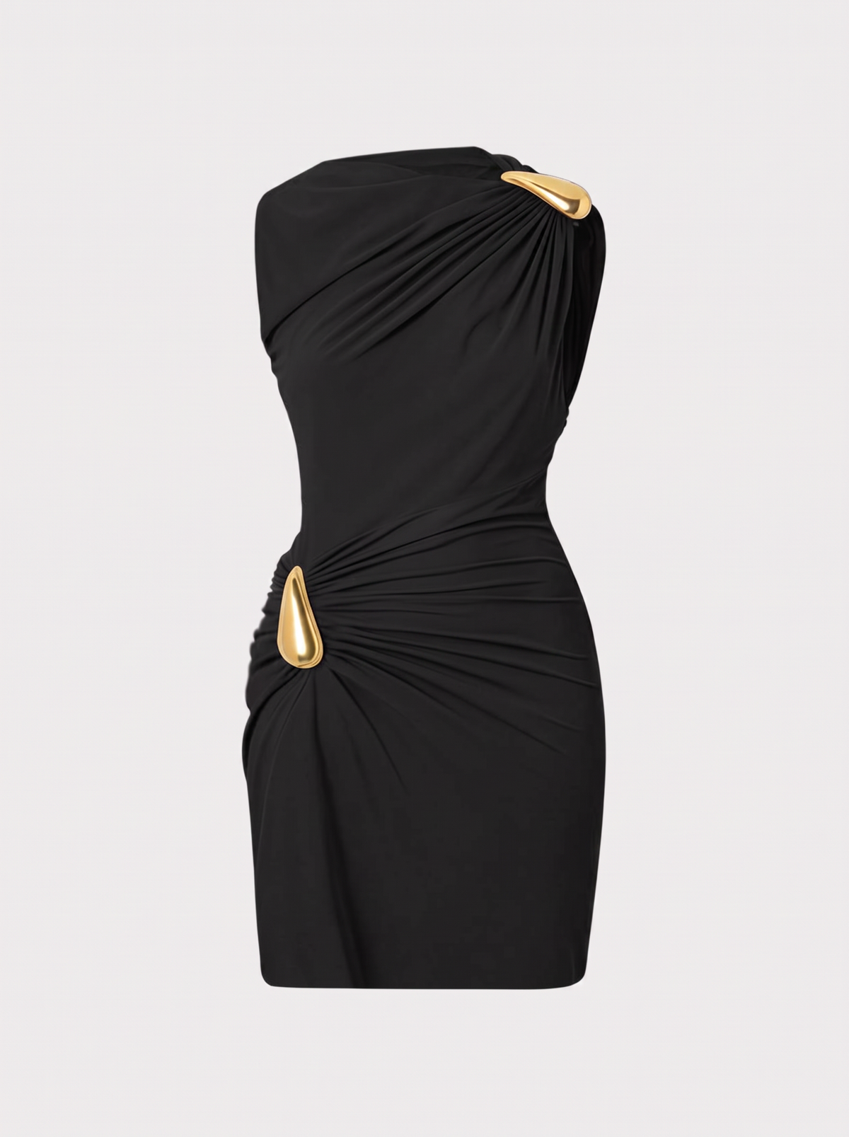 Metallic Jersey Sleeveless Mini Dress - view 7