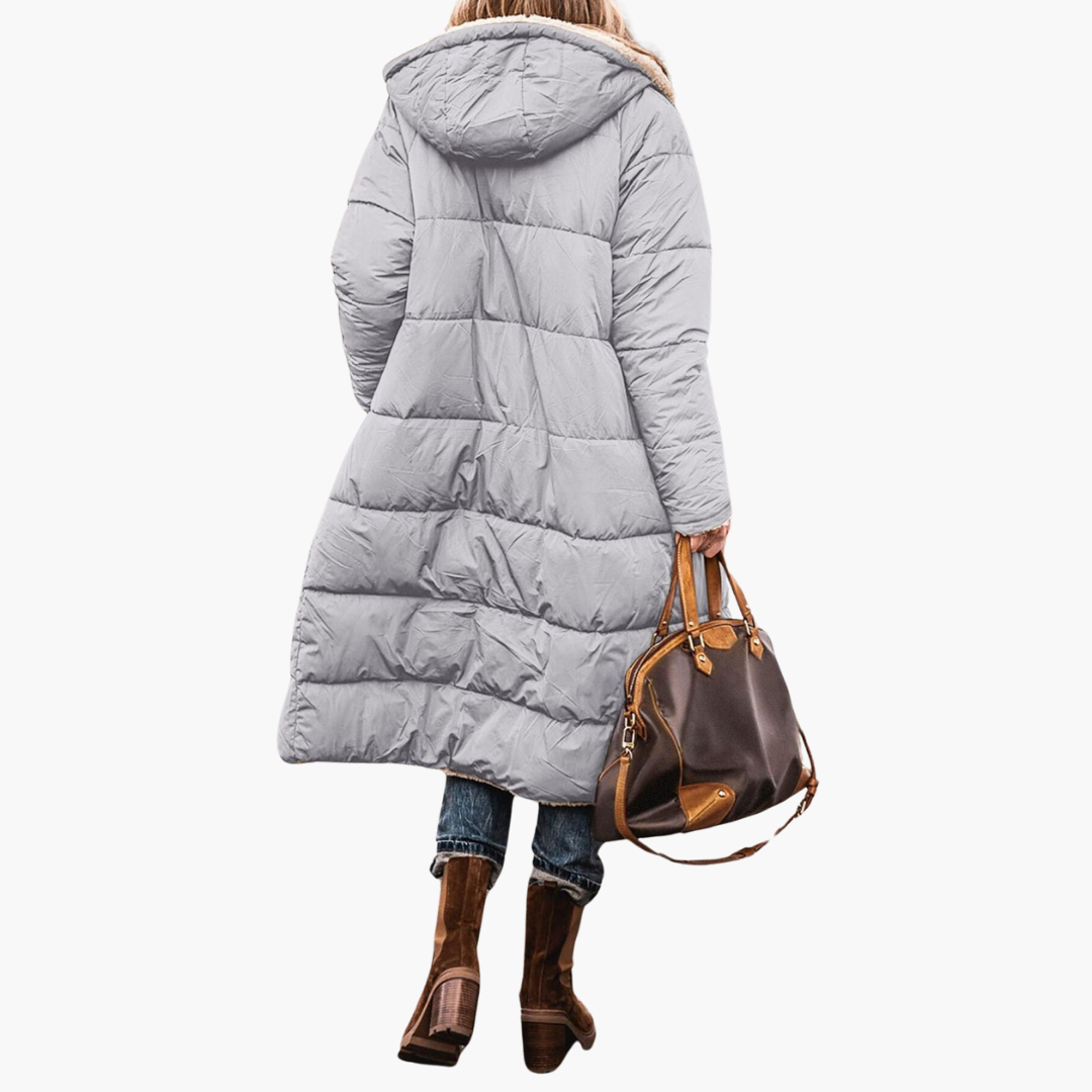 Long reversible tailored coat - view 14