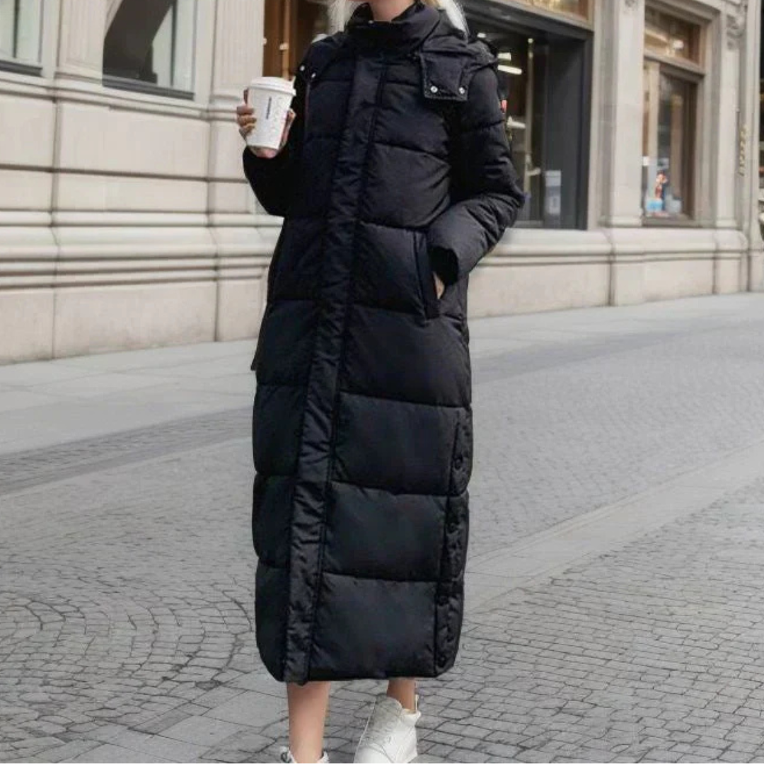 Wool blend winter coat with tailored fit - view 2