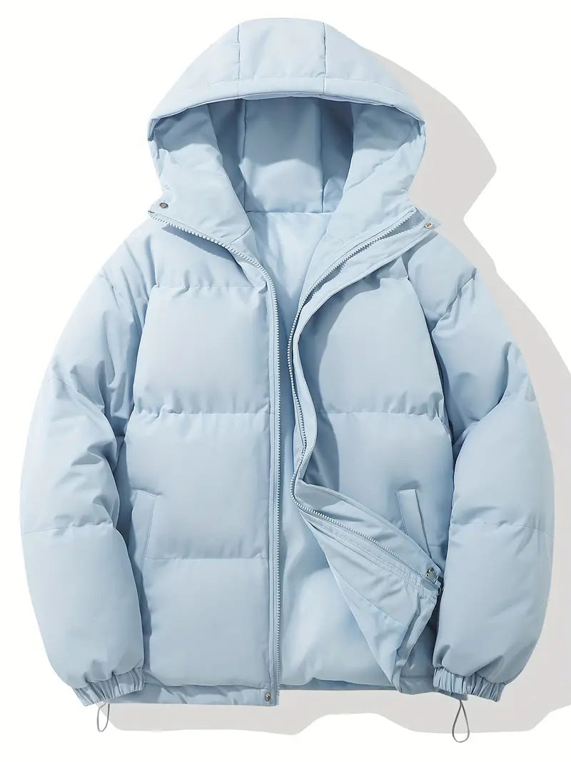 Quilted Puffer Jacket With Adjustable Hood - view 15