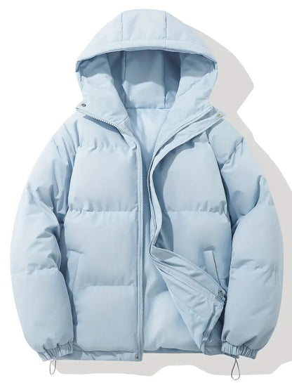 Quilted Puffer Jacket With Adjustable Hood - view 15