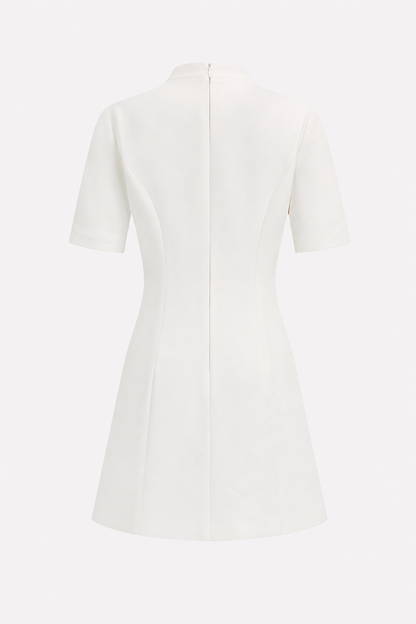Off-White Frog Button Mini Dress - view 5