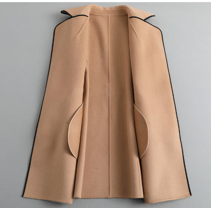 Wool blend overcoat with adjustable tie belt - view 9