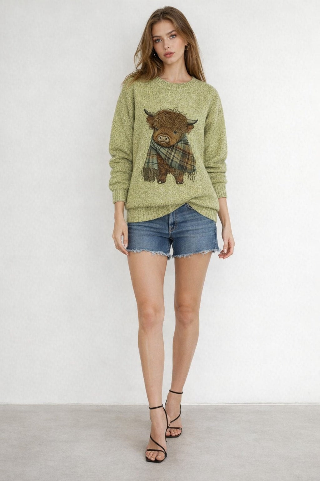 Cotton Crewneck Sweater with Relaxed Fit - 3