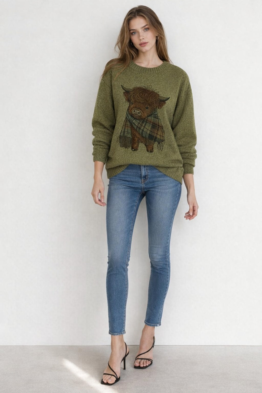 Cotton Crewneck Sweater with Relaxed Fit - 8